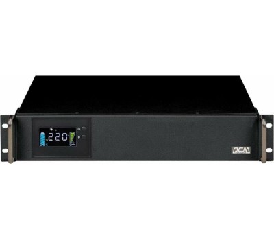 PowerCom King Pro RM KIN-1500AP LCD (2U) ИБП {Line-Interactive, 1500VA/1200W, Rack, 6х С13, Serial+USB, SmartSlot, RS-232} (1152600)