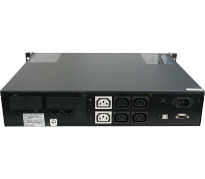 PowerCom King Pro RM KIN-1500AP LCD (2U) ИБП {Line-Interactive, 1500VA/1200W, Rack, 6х С13, Serial+USB, SmartSlot, RS-232} (1152600)