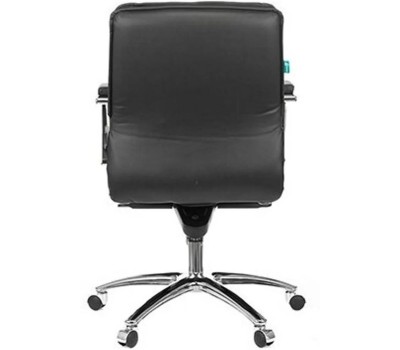 Кресло компьютерное БЮРОКРАТ Кресло руководителя T-9927SL-LOW, кожа, до 200кг, механизм со смещенной осью, фиксированные подлокотники, черный