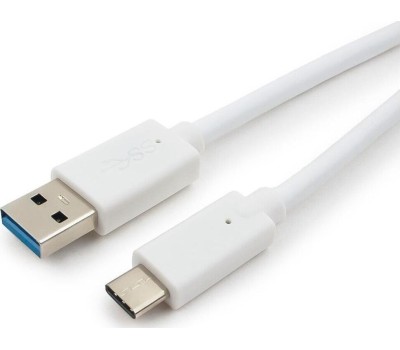Cablexpert Кабель USB3.0 AM/USB Type-C, 1.8м, белый, пакет (CCP-USB3-AMCM-6-W)