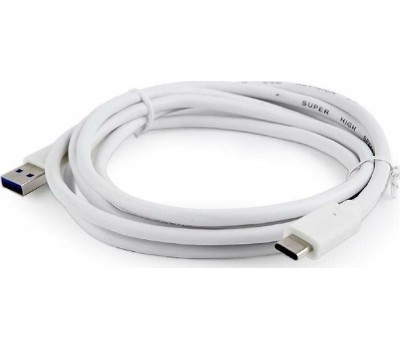 Cablexpert Кабель USB3.0 AM/USB Type-C, 1.8м, белый, пакет (CCP-USB3-AMCM-6-W)
