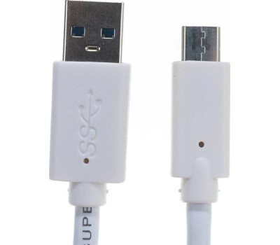 Cablexpert Кабель USB3.0 AM/USB Type-C, 1.8м, белый, пакет (CCP-USB3-AMCM-6-W)