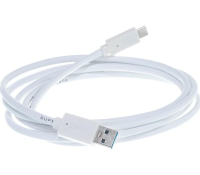 Cablexpert Кабель USB3.0 AM/USB Type-C, 1.8м, белый, пакет (CCP-USB3-AMCM-6-W)