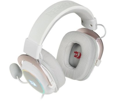 REDRAGON Гарнитура игровая Zeus X, для компьютера и игровых консолей, мониторные, проводные, белый [70800]