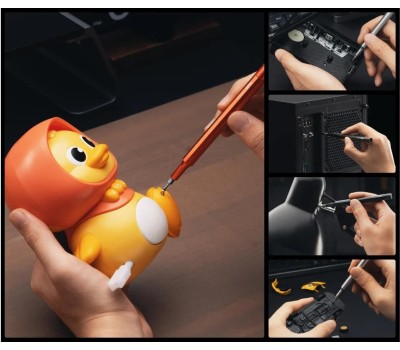 Отвертка HOTO Карманная отвёртка с набором бит Pocket PrecisionScrewdriver SE (красный)