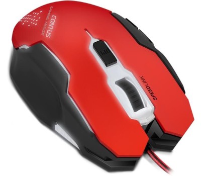 мышь SPEEDLINK Мышь проводная Contus Gaming, игровая, оптическая, USB, 3200dpi, красный и черный [sp9]