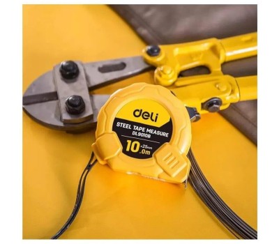 Рулетка DELI Рулетка DL9010B 10м*25мм, метрическая, ударопрочный корпус