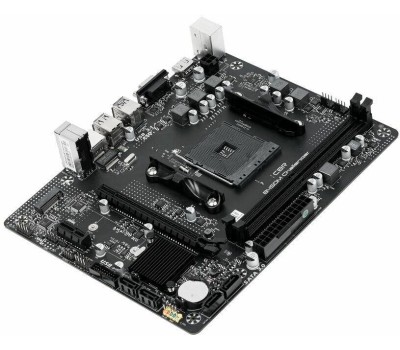 Материнская плата CBR Материнская плата B450M V1 {Socket AM4, 2*DDR4, mATX, VGA+HDMI, 1*PCIEx16/1*PCIEx1/1*M.2(NVME & SATA), 4*SATA3, 4*USB2+4*USB3, Glan}