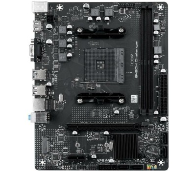 Материнская плата CBR Материнская плата B450M V1 {Socket AM4, 2*DDR4, mATX, VGA+HDMI, 1*PCIEx16/1*PCIEx1/1*M.2(NVME & SATA), 4*SATA3, 4*USB2+4*USB3, Glan}