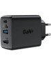ACEFAST Сетевое зарядное устройство A17 65W GaN multi-function HUB charger set EU с кабелем USB-C - USB-C. Цвет: черный
