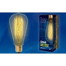 Лампа UNIEL (UL-00000482) IL-V-ST64-60/GOLDEN/E27 VW02