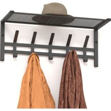 Вешалка настенная ЗМИ Торонто 21 с полкой графитовая ВСПТ21