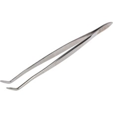 Пинцет REXANT (12-0358) Пинцет изогнутый, узкий, рифленый 160мм