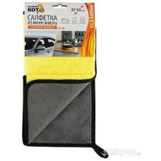 РЫЖИЙ КОТ Салфетка из микрофибры CM-08 супервпитывающая 30х60см (104776)
