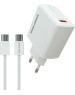 СЗУ MORE CHOICE (4610196408915) NC60a 1USB-C 3.0A PD 20W быстрая зарядка для Type-C White