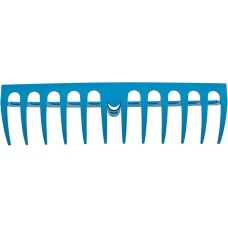 Грабли PALISAD Грабли пластиковые, 400 мм, 12 прямых зубьев, усиленные, Luxe, 61732