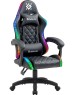 Кресло DEFENDER Игровое кресло Energy Черный,RGB,класс 4,PU