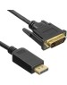 NONAME Кабель Display Port DisplayPort (m) - DVI (m), GOLD , 2м, черный