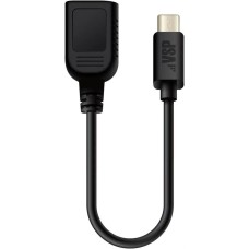 BORASCO Адаптер OTG 38281, USB Type-C (m) - USB (f), 0.15м, черный