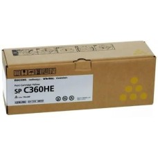 Картридж RICOH Картридж SP C360HE, желтый / 408187