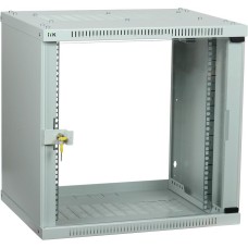 ITK Шкаф коммутационный Linea WE LWE3-09U64-GF настенный, стеклянная передняя дверь, 9U, 600x450x450 мм