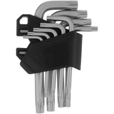 Набор ключей СИБРТЕХ Набор ключей имбусовых Torx-Tempered, TT10-50, CrV, 9 шт. 123707