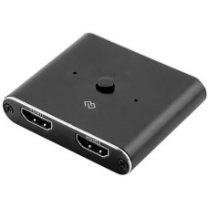 кабель DIGMA Переключатель аудио-видео HDMI (f) - HDMI (f), HDMI (f), ver 2.0, черный [d-hsw-v2.0x2]