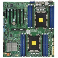 Материнская плата SUPERMICRO Материнcкая плата MBD-X11DPI-N-B E-ATX Up to 2TB 3DS ECC RDIMM 14 SATA3 4 USB 2.0 ports 5 USB 3.0 ports 1 VGA port, 2x1GbE (272242) (incl. 1x I/O Shield MCP-260-00042-0N, 2x CBL-0044L )