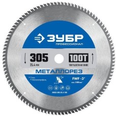 ЗУБР Пильный диск 36932-305-25.4-100, по металлу, 305мм, 2мм, 25.4мм