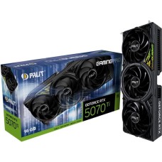 Видеокарта PALIT Видеокарта RTX5070Ti GAMINGPRO 16GB GDDR7 256b, HDMI DPx3 (NE7507T019T2-GB2031A) (RET)