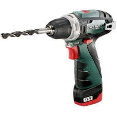 METABO Дрель-шуруповерт PowerMaxx BS, 2Ач, с двумя аккумуляторами [600984500]