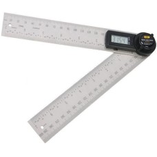 Угломер DELI Угломер электронный DL305200 200/400мм, диапазон 0-360 град., нержавеющая сталь