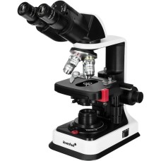 LEVENHUK Микроскоп 450B, световой/оптический/биологический, 40-1000x, на 4 объектива, белый/черный [84462]