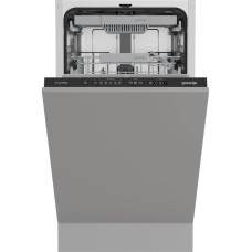 GORENJE Встраиваемая посудомоечная машина GV563C10, узкая, ширина 44.8см, полновстраиваемая, загрузка 10 комплектов, нержавеющая сталь