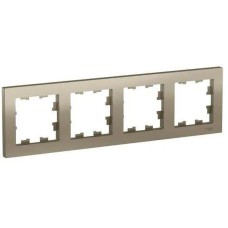SCHNEIDER ELECTRIC Рамка ATN000504 (ATN000504) накладная 4шт термопласт шампань