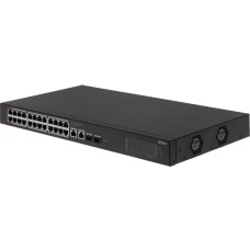 Коммутатор DAHUA Коммутатор DH-CS4228-24GT-375 (L2) 24x1Гбит/с 2xКомбо(1000BASE-T/SFP) 2SFP 24PoE 375W управляемый