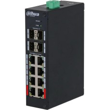 Коммутатор DAHUA Коммутатор DH-HS4412-8ET-96 (L2) 8x100Мбит/с 4x1Гбит/с 8PoE 96W управляемый
