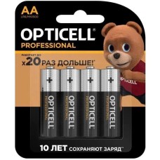 OPTICELL Батарея Professional LR6 AA (4шт) блистер
