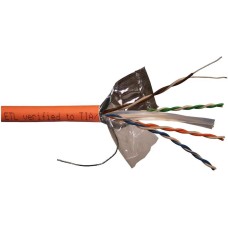 LANMASTER Кабель информационный LAN-6EFTP-LSZH-OR кат.6 FTP 4 пары 24AWG LSZH внутренний 305м оранжевый