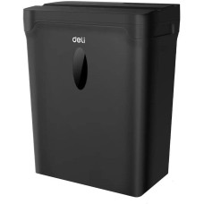 DELI Шредер ET015 черный с автоподачей (секр.P-4) фрагменты 5лист. 10лтр. пл.карты