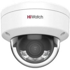 HIWATCH Камера видеонаблюдения 4Мп купольная ColorVu IP-камера DS-I452L(B) (2.8mm) с гибридной смарт-подсветкой до 30м