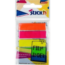 STICK`N Закладки самокл. пластиковые 27084 45x12мм 5цв.в упак. 20лист