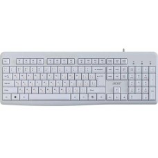 ACER Клавиатура OKW500 белый USB Multimedia (ZL.KBDEE.01S) каб.:1.8м