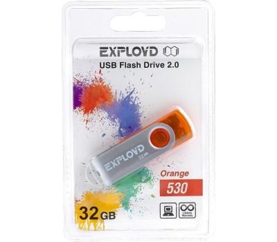 USB флэш-накопитель EXPLOYD 32GB 530 оранжевый [EX032GB530-O]