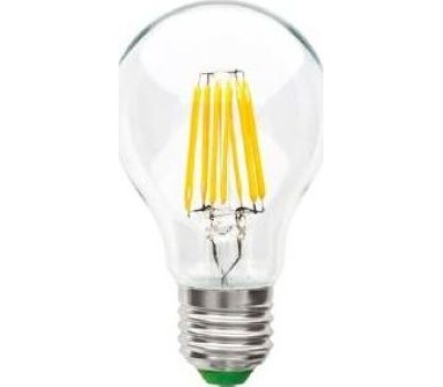 Лампа ECOLA N7LV10ELC 10,0W ФИЛАМЕНТ A60 220-240V E27 4000K 360° прозр. нитевидная (RA 80, 100 LM)