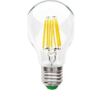Лампа ECOLA N7LV10ELC 10,0W ФИЛАМЕНТ A60 220-240V E27 4000K 360° прозр. нитевидная (RA 80, 100 LM)