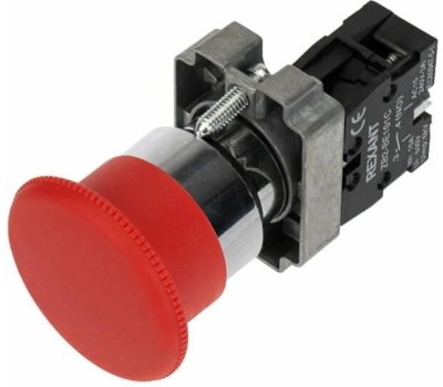 REXANT (36-5544) XB2 КНОПКА-BS ПОВОРОТНАЯ ГРИБОК NC, КРАСНАЯ