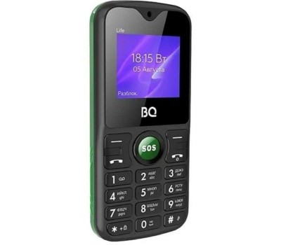 Телефон мобильный BQ 1853 Life Black/Green