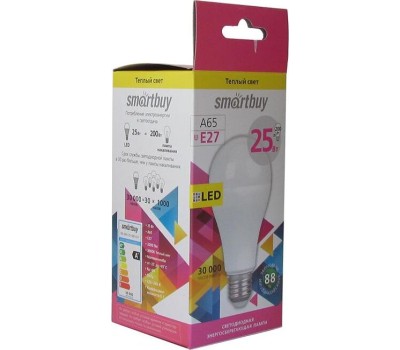 Лампа SMARTBUY (SBL-A65-25-30K-E27) 25W/3000/E27
