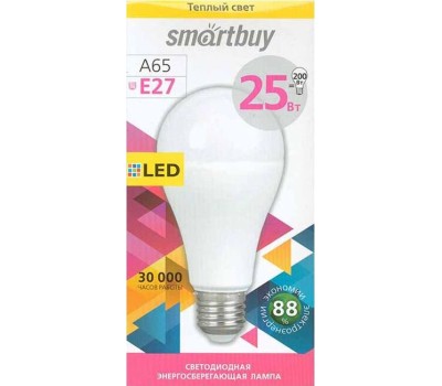 Лампа SMARTBUY (SBL-A65-25-30K-E27) 25W/3000/E27